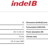 DAF XF105 / XF106 refrigerator fridge IndelB TB27 - TB27